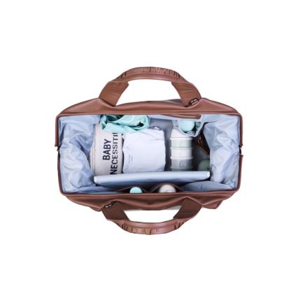 Childhome - Torba za previjanje MOMMY BAG LEATHER braon