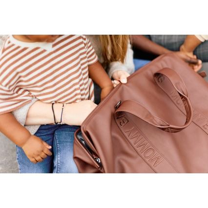 Childhome - Torba za previjanje MOMMY BAG LEATHER braon