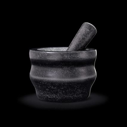 Cole&Mason - Granitni mužar s tučkom GRANITE Ø 18 cm žula/crna