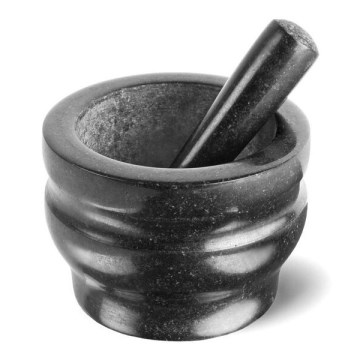 Cole&Mason - Granitni mužar sa tucalicom GRANITE, prečnik 14 cm, granit/crna