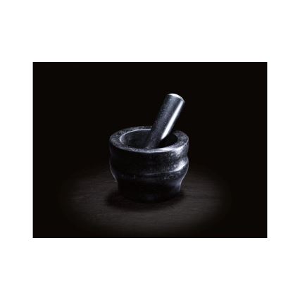 Cole&Mason - Granitni mužar sa tucalicom GRANITE, prečnik 14 cm, granit/crna