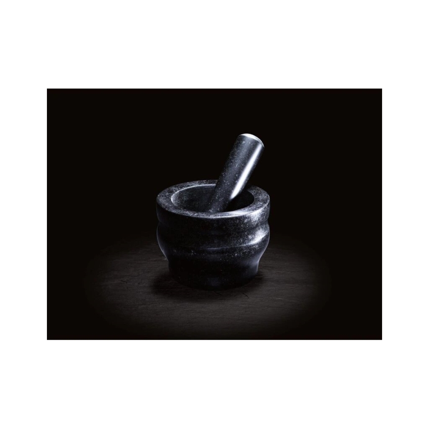 Cole&Mason - Granitni mužar sa tucalicom GRANITE, prečnik 14 cm, granit/crna