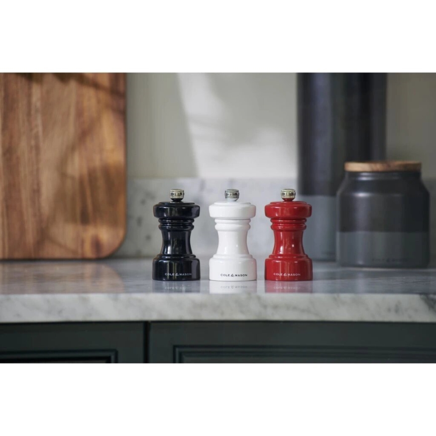 Cole&Mason - Mlin za biber HOXTON 10,4 cm buk/sjajna bela