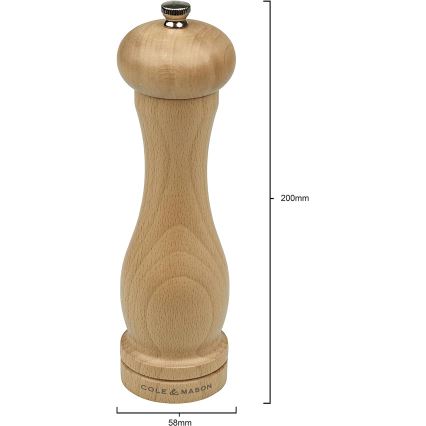 Cole&Mason - Mlin za so CAPSTAN BEECH bukovina 20 cm
