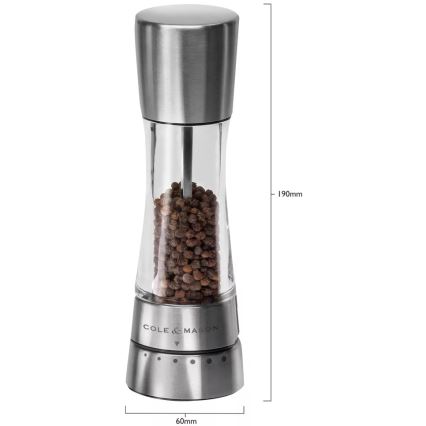 Cole&Mason - Mlin za so DERWENT 19 cm sjajni hrom