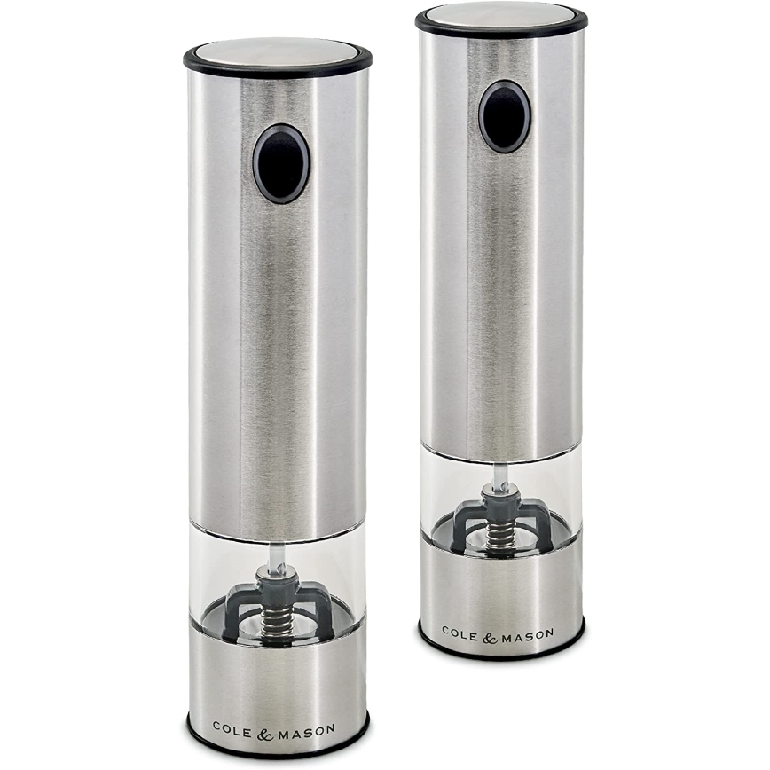 Cole&Mason - Set električnih mlinova za začine BATTERSEA 2 kom 6xAAA