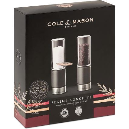 Cole&Mason - Set mlinaca za so i biber REGENT CONCRETE 2 kom beton 18 cm