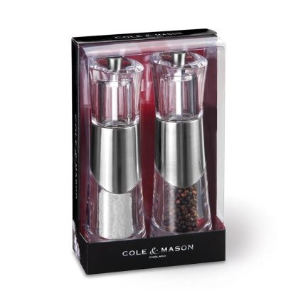 Cole&Mason - Set mlinova za so i biber BOBBI, 2 kom, 18,5 cm