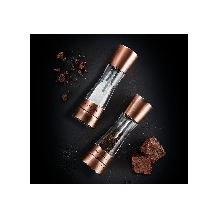 Cole&Mason - Set mlinova za so i biber DERWENT 2 kom 19 cm bakar