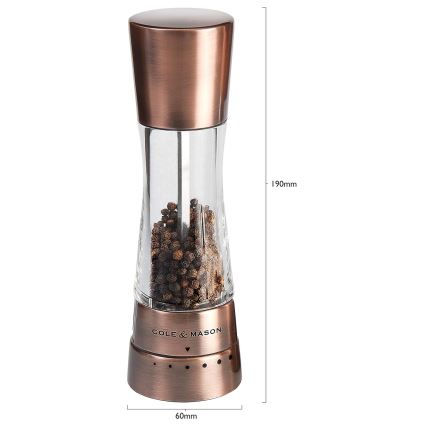 Cole&Mason - Set mlinova za so i biber DERWENT 2 kom 19 cm bakar