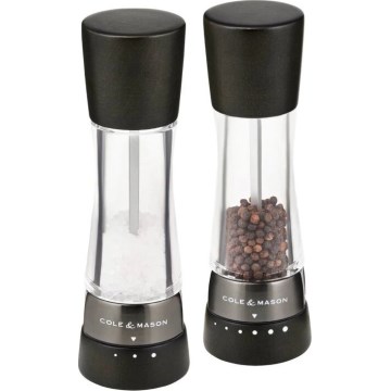 Cole&Mason - Set mlinova za so i biber DERWENT, 2 kom., 19 cm, bukva/crna