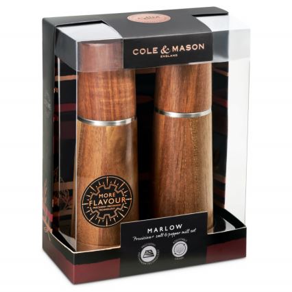 Cole&Mason - Set mlinova za so i biber MARLOW od akacije 2 kom 18,5 cm