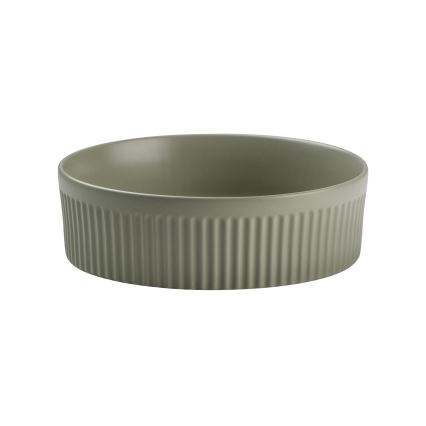 COMAD BEYOND 2 OLIVER GREEN ( E-6565 ) - Umivaonik za ploču BEYOND prečnik 36 cm keramika/mat zelene boje