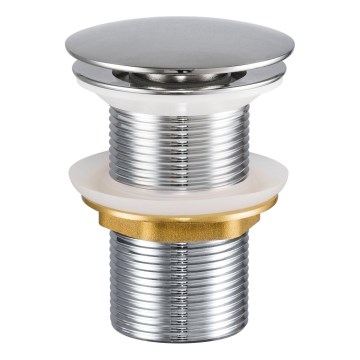 COMAD CLICK-CLACK T201L-3 - Slivnik za lavabo CLICK-CLACK, prečnik 7 cm, sjajni hrom