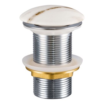 COMAD CLICK-CLACK T201M-W3-3 - Slivnik za umivaonik CLICK-CLACK prečnika 7 cm u mat beloj boji