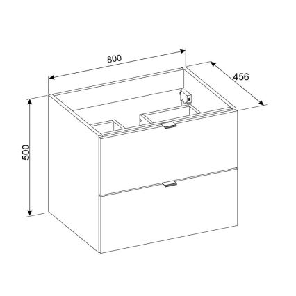COMAD DALIA CASHMERE 82-80-46-2S - Kupatilski ormarić ispod umivaonika DALIA 50x80 cm bež