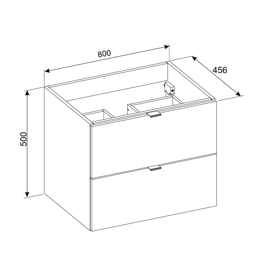 COMAD DALIA CASHMERE 82-80-46-2S - Kupatilski ormarić ispod umivaonika DALIA 50x80 cm bež