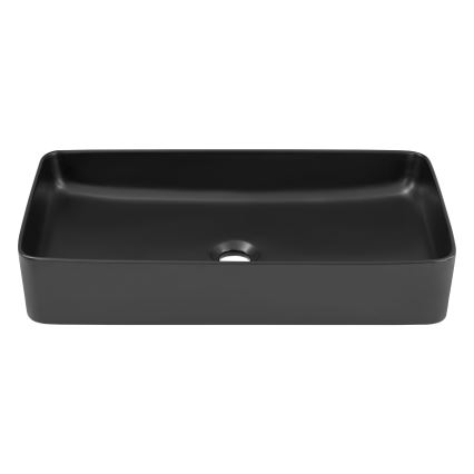 COMAD UM-6275 SLIM 60 BLACK DP - Nadgradni umivaonik SLIM 61x34 cm keramika/mat crna
