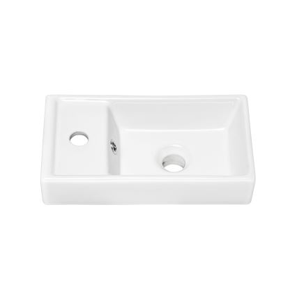 COMAD UM-VEDEA 40 - Umivaonik na ploču VEDEA 40x22 cm, keramika, visok sjaj, bela