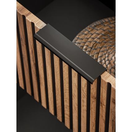 COMAD XILO BLACK WOTAN 82-60-D-2S - Kupatilski ormarić ispod umivaonika XILO 57 x 60,2 cm crna/hrast wotan