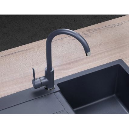 Concept BDG3334DG - Kuhinjska baterija za sudoperu 33,5 cm, granit/tamno siva