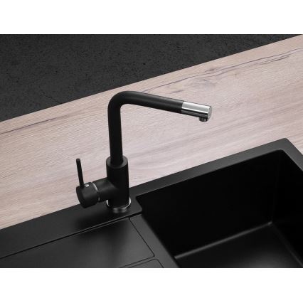 Concept BDG4327BC - Slavina za sudoperu 27,3 cm, granit/crna