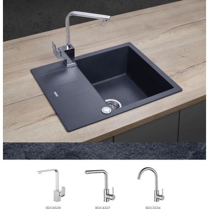 Concept DG05C45DG - Kuhinjski sudoper CUBIS 50x62 cm granit/tamno siva