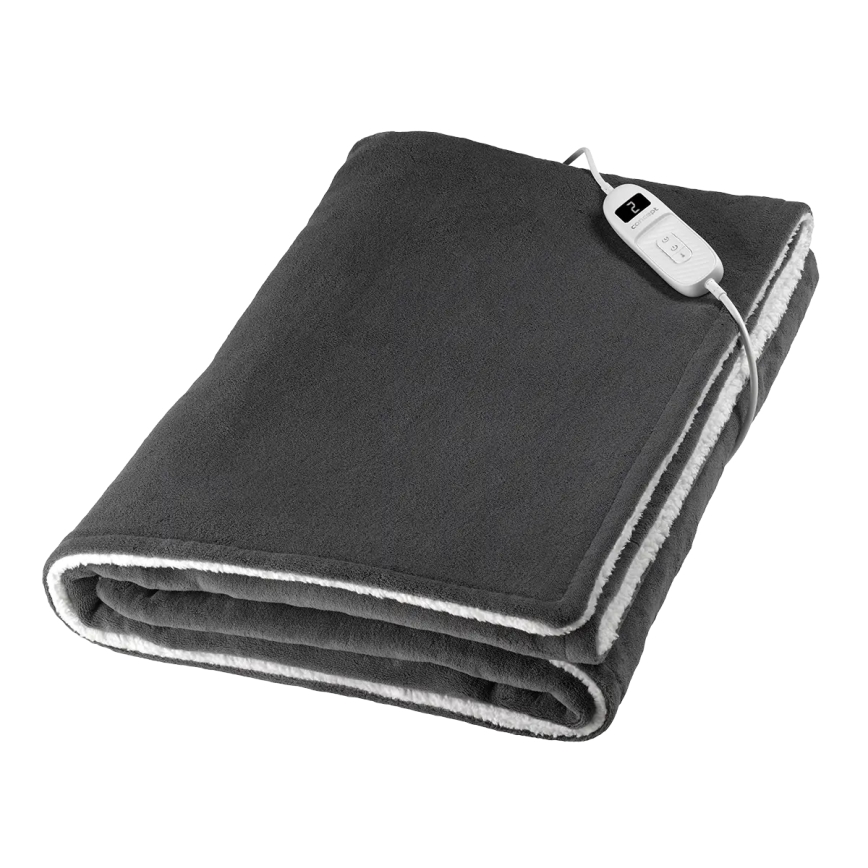 Concept DV7420 - Električno grejno ćebe 160W/230V 180x130 cm siva/bela