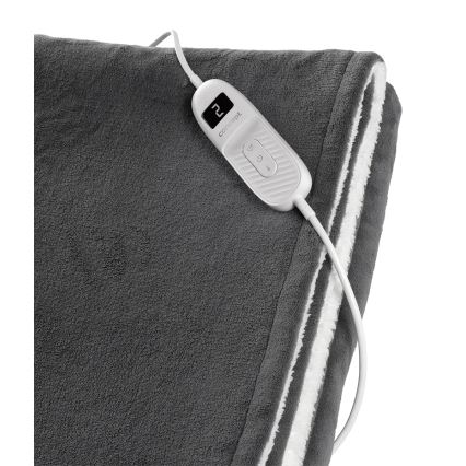 Concept DV7420 - Električno grejno ćebe 160W/230V 180x130 cm siva/bela