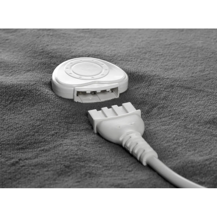 Concept DV7420 - Električno grejno ćebe 160W/230V 180x130 cm siva/bela