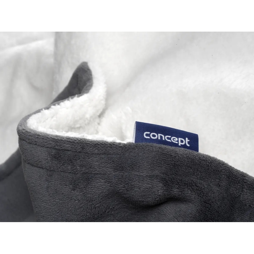 Concept DV7420 - Električno grejno ćebe 160W/230V 180x130 cm siva/bela