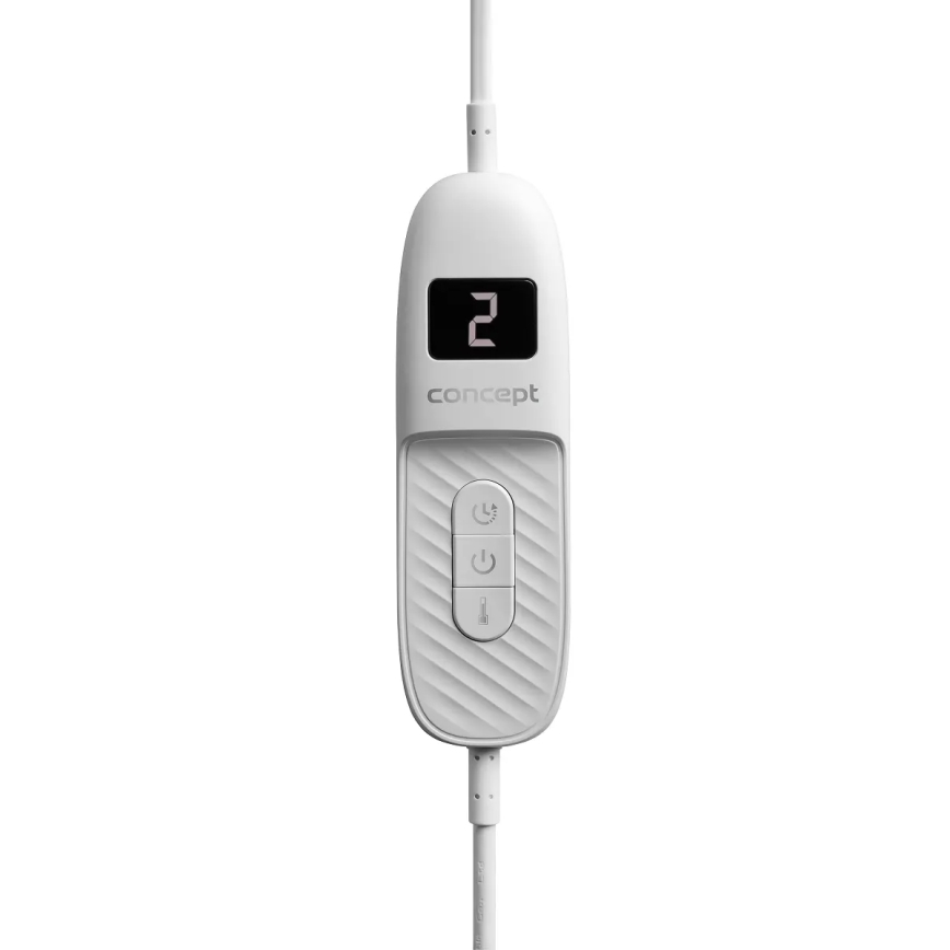 Concept DV7420 - Električno grejno ćebe 160W/230V 180x130 cm siva/bela