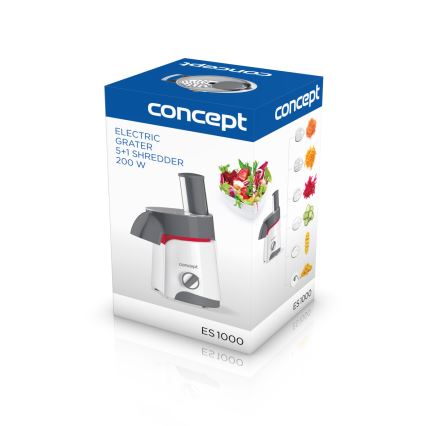 Concept ES1000 - Električno rende 200W/230V belo/sivo
