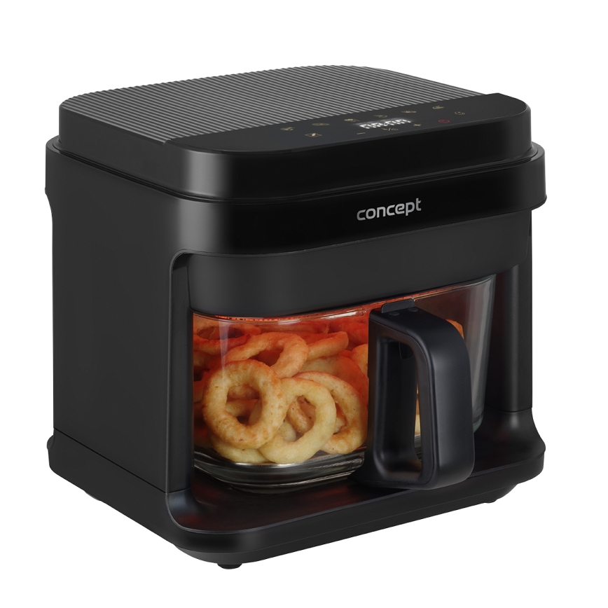 Concept FR5500 - Friteza na vrući vazduh GLASS & FAST 5,5 l 1200W/230V crna
