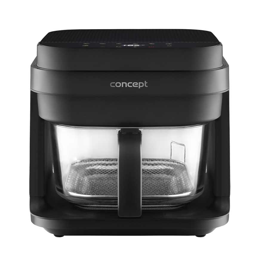 Concept FR5500 - Friteza na vrući vazduh GLASS & FAST 5,5 l 1200W/230V crna