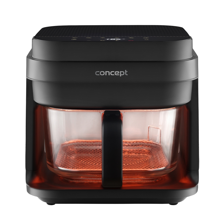 Concept FR5500 - Friteza na vrući vazduh GLASS & FAST 5,5 l 1200W/230V crna