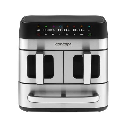 Concept FR9000 - Friteza na vrući vazduh PIZZA TRIO 18,5 l 2700W/230V nerđajući čelik/crna