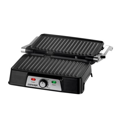 Concept ge2005 - Kontaktni gril 1500W/230V nerđajući čelik/crna