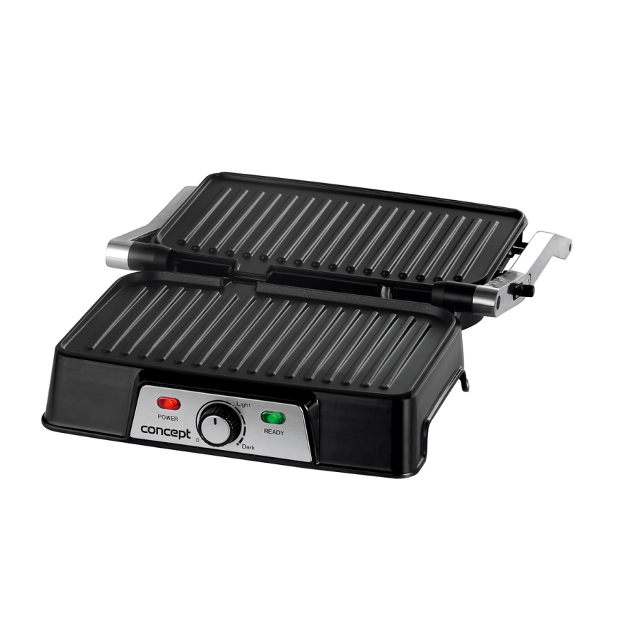 Concept ge2005 - Kontaktni gril 1500W/230V nerđajući čelik/crna