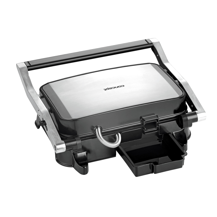 Concept ge2005 - Kontaktni gril 1500W/230V nerđajući čelik/crna