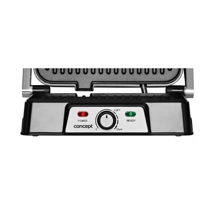 Concept ge2005 - Kontaktni gril 1500W/230V nerđajući čelik/crna