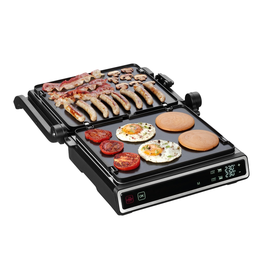 Concept ge3550 - Kontaktni roštilj sa temperaturnom sondom 2000W/230V, crne boje