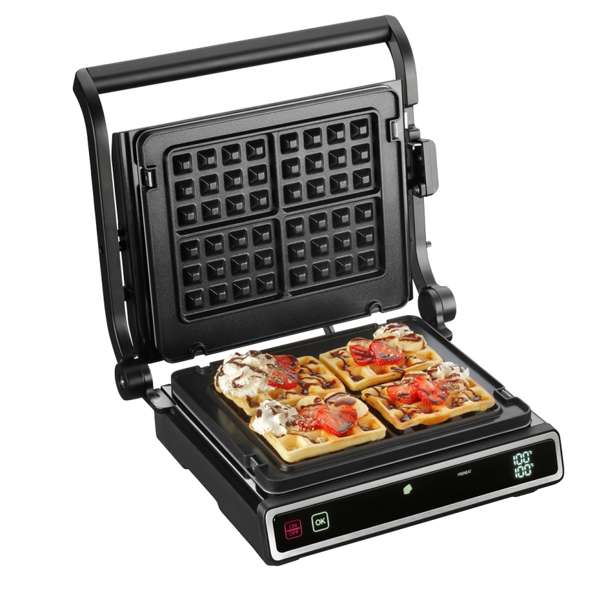 Concept ge3550 - Kontaktni roštilj sa temperaturnom sondom 2000W/230V, crne boje