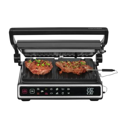 Concept ge3550 - Kontaktni roštilj sa temperaturnom sondom 2000W/230V, crne boje