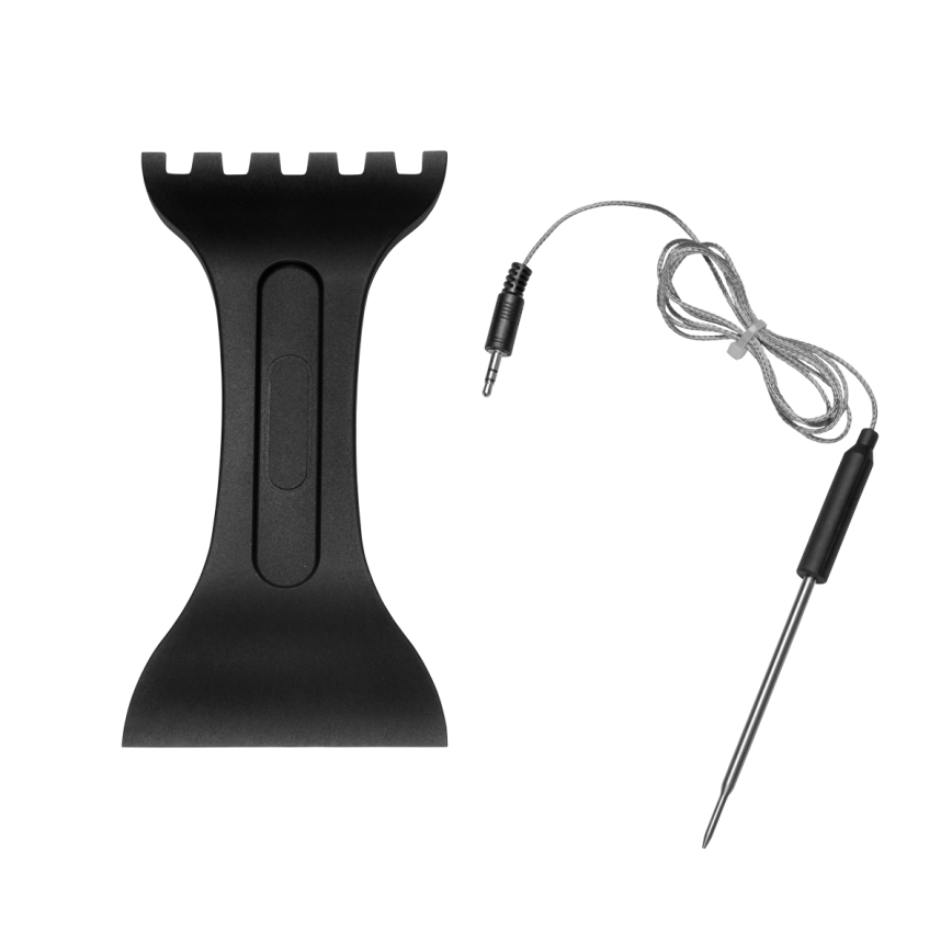 Concept ge3600 - Kontaktni gril s temperaturnom sondom GLASS 2000W/230V crna