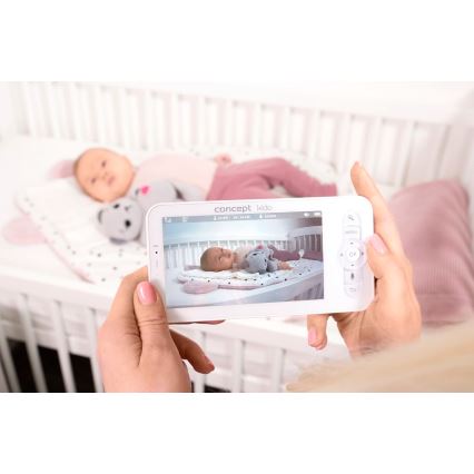 Concept KD4010 - Pametni bebi-monitor sa ekranom i senzorom pokreta SMART KIDO 4,5W/230V Wi-Fi bež