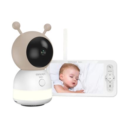 Concept KD4010 - Pametni bebi-monitor sa ekranom i senzorom pokreta SMART KIDO 4,5W/230V Wi-Fi bež