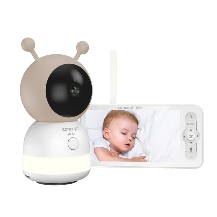 Concept KD4010 - Pametni bebi-monitor sa ekranom i senzorom pokreta SMART KIDO 4,5W/230V Wi-Fi bež
