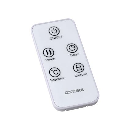 Concept KS4000 - Električni konvektor/grejač 1000/2000W IP24 beo + daljinski upravljač