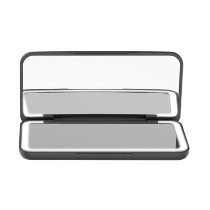 Concept KZ2020 - LED Džepno kozmetičko ogledalo PERFECT SKIN LED/1,5W/5V 4500-5500K 300 mAh crna